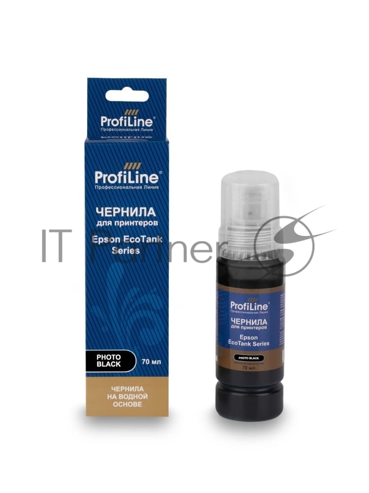 Чернила ProfiLine для принтеров Epson EcoTank 7700/7750/7160/7180/L7188/8500/8550 на водной основе type-2 Photo черный 70 мл