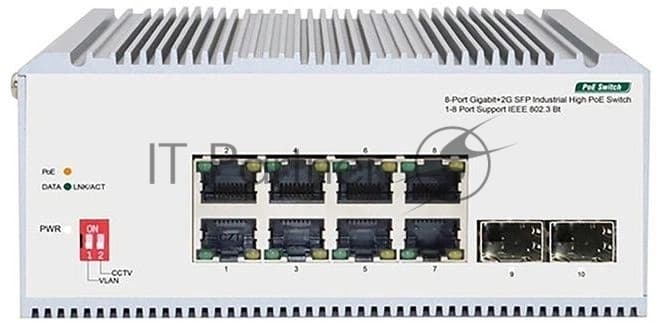 Коммутатор ORIGO OI2210P/185W/A1A Промышленный неуправляемый
PoE-коммутатор 8x1000Base-T PoE+,
2x1000Base-X SFP, PoE-бюджет 185 Вт