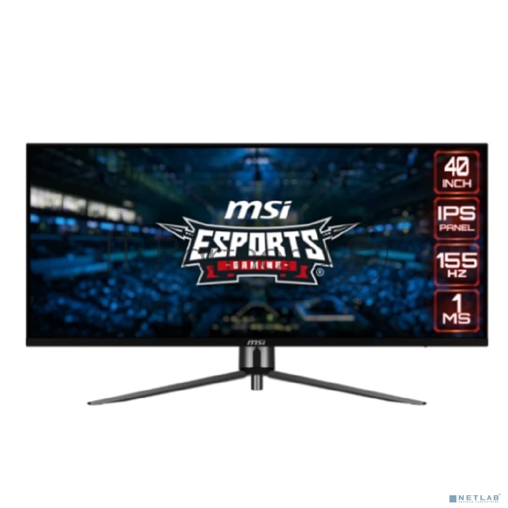 Монитор MSI 40'' MAG401QR, 21:9, IPS, UWQHD, 4ms, 400cd, 155Hz, HDMI, DP, USB, USB-C, HAS