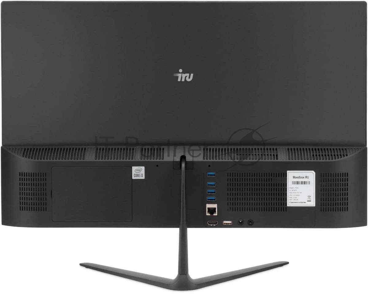 Моноблок IRU P231 23.8" Full HD PS N100 (1.2) 8Gb SSD 256Gb noOS GbitEth WiFi BT 120W Cam черный 1920x1080