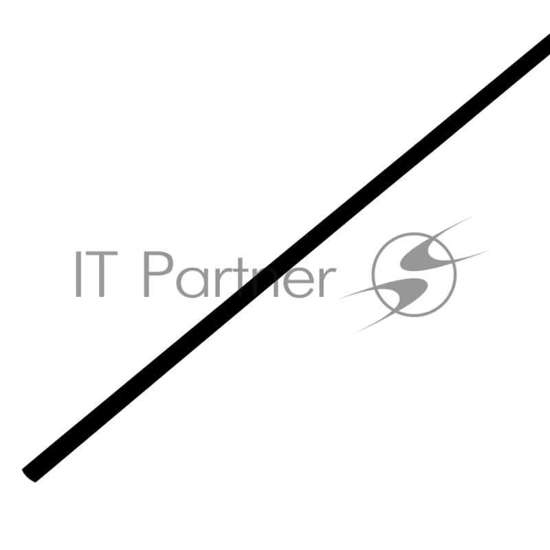 Трубка термоусаживаемая PROconnect ТУТ 3,0/1,5мм, черная, упаковка 50 шт. по 1м
