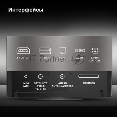 Телевизор Hyundai 65" H-LED65OBU7700 черный OLED UHD 120Hz Smart TV