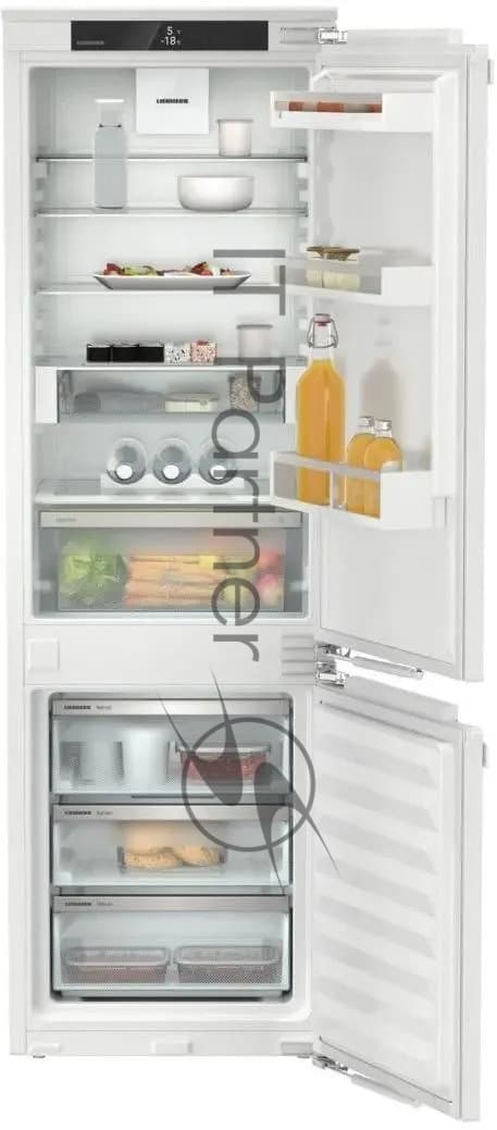 Встраиваемый холодильник Liebherr ICNd 5123 001 белый, двухкамерный, 190/83л, морозилка снизу, No Frost