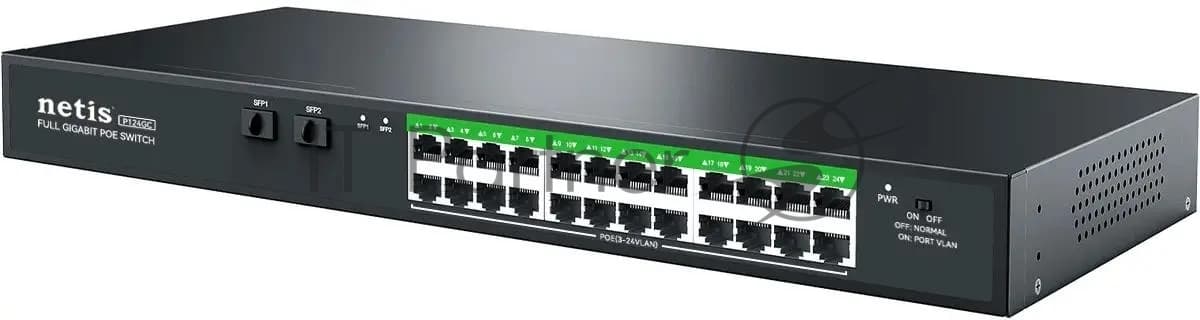 Коммутатор Netis 24PORT 10/1000M POE 2 SFP COMBO P124GC