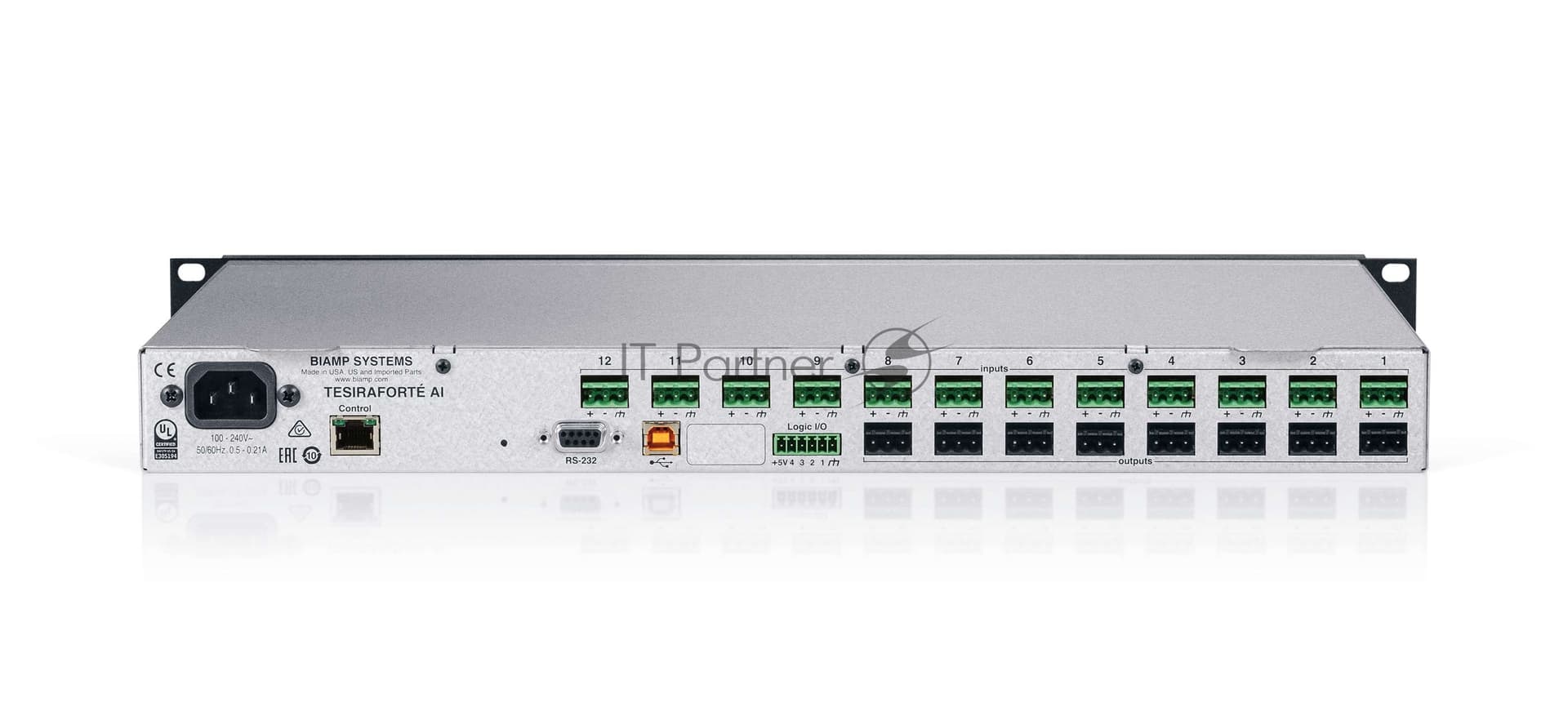 Аудиопроцессор Biamp TesiraFORTE AI цифровой 12-входов 8-выходов 8каналов звука по USB