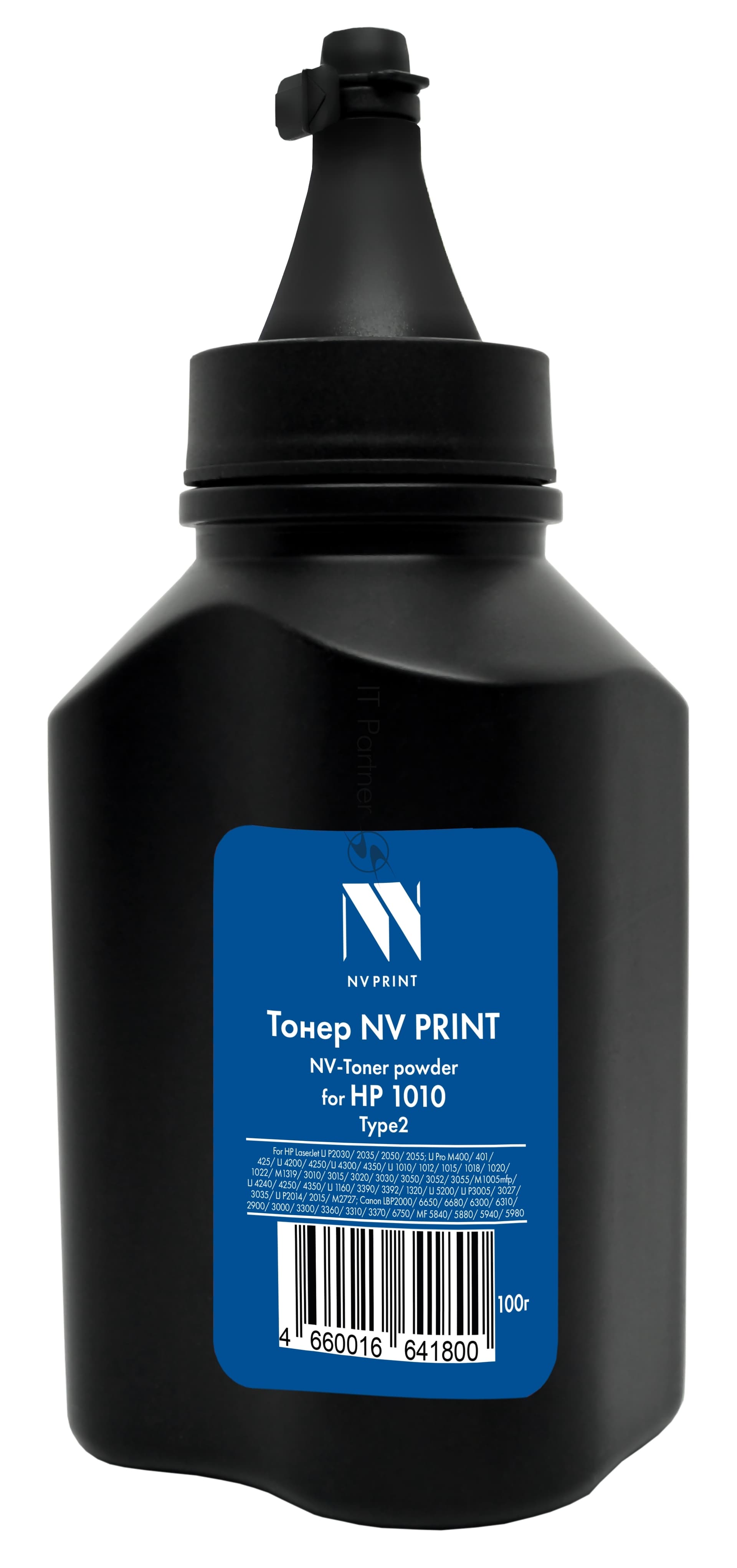 Тонер NV Print NV-HP1010-Type2-100g Black