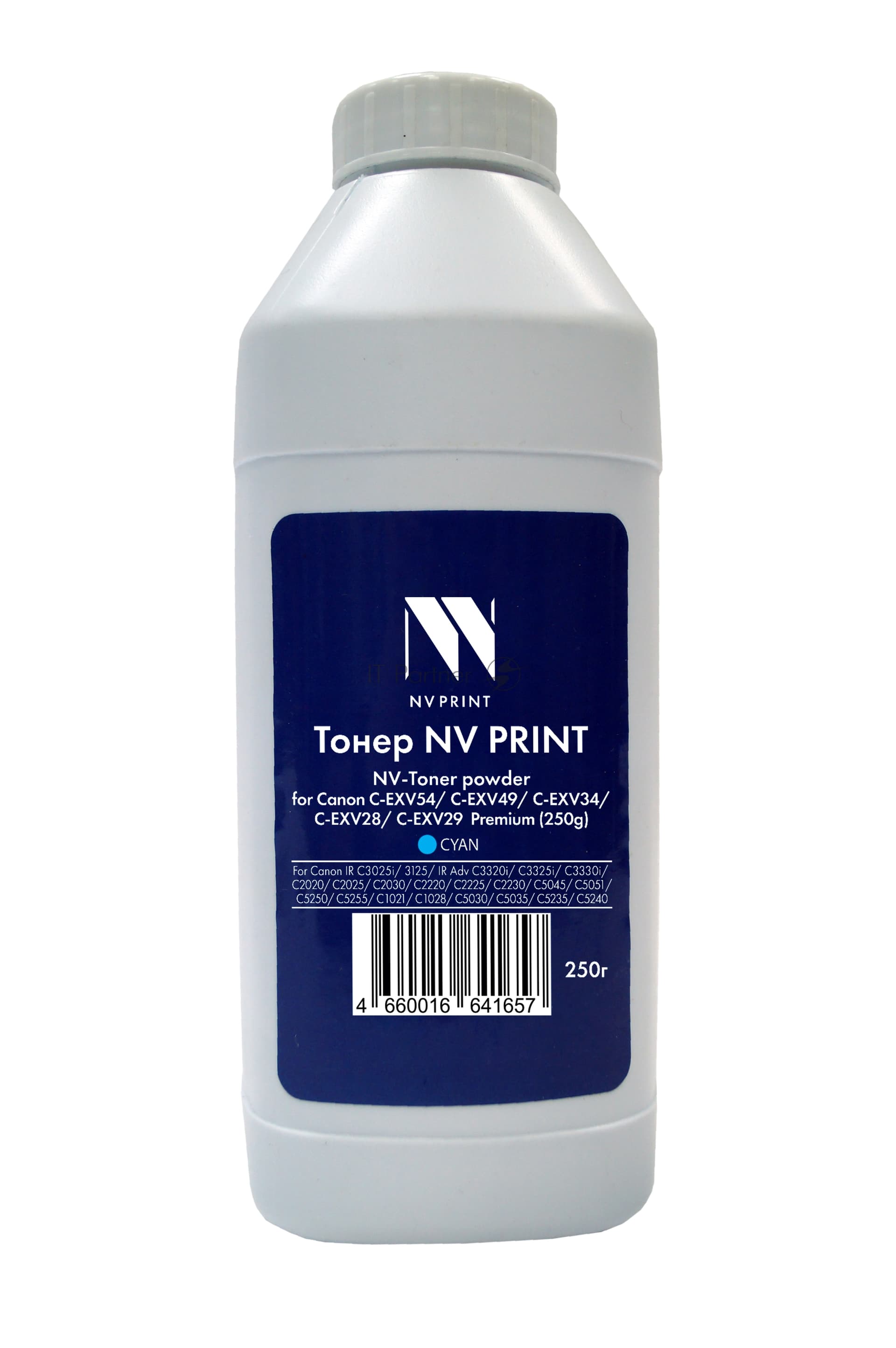 Тонер NV Print NV-CEXV54-PR-250gC Cyan