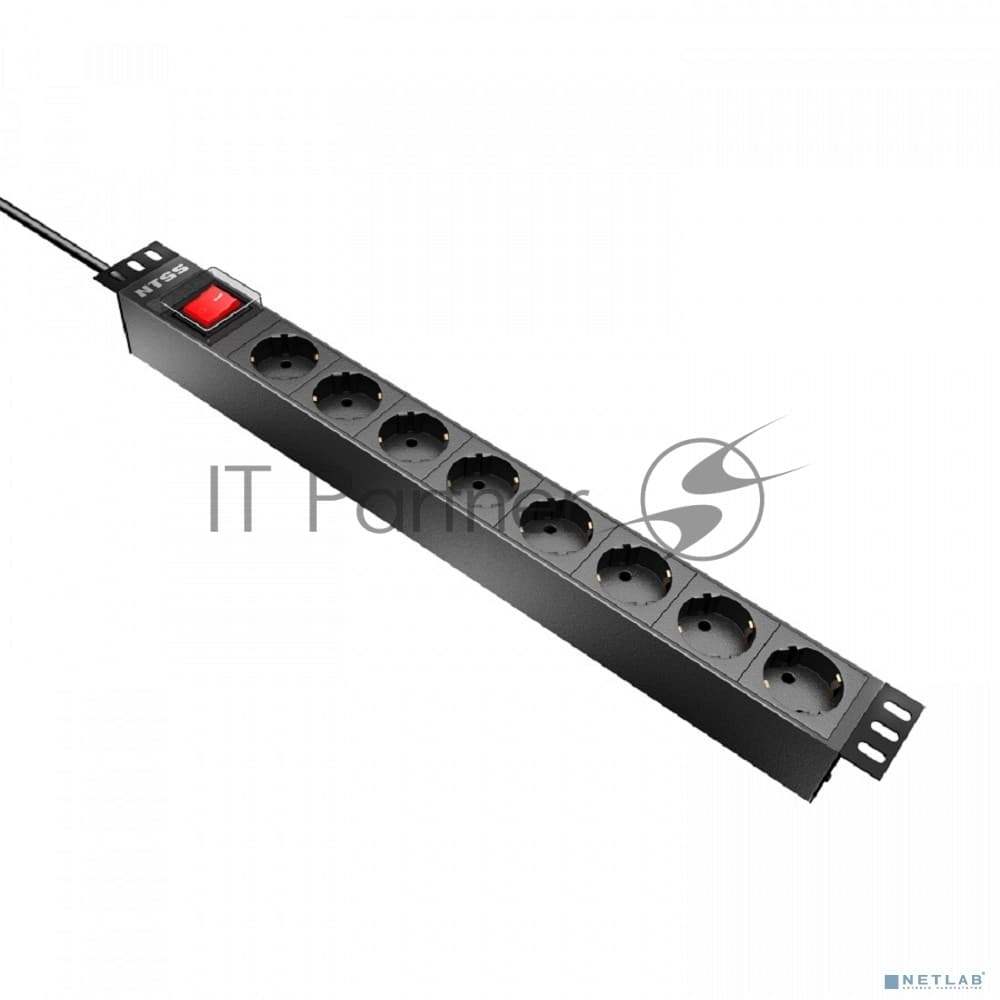Блок распределения питания NTSS NTSS-PDU-DA1016 гор.размещ. 8xSchuko базовые 10A C14