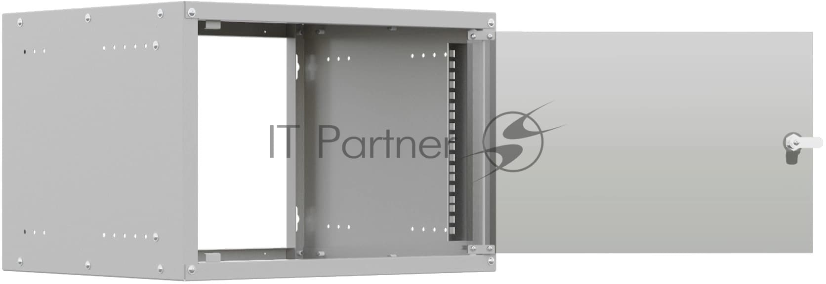 Шкаф коммутационный NTSS LIME (NTSS-WL6U5535GS) настенный 6U 550x350 мм пер. дв. стекл несъемн. бок. пан. 30 кг серый 8.3 кг 110 град. IP20