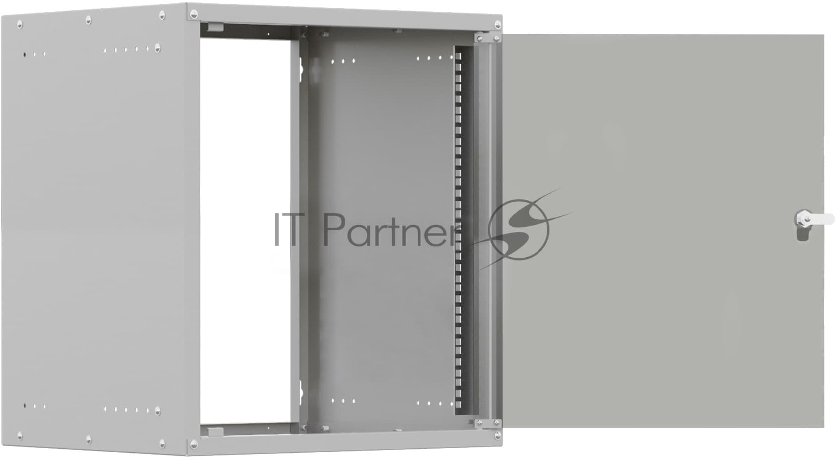 Шкаф коммутационный NTSS Lime (NTSS-WL12U5560GS) настенный 12U 550x600 мм пер. дв. стекл несъемн. бок. пан. 30 кг серый 110 град. IP20 сталь