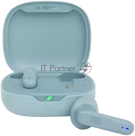 Наушники TWS JBL Wave Flex мятный, вкладыши, Bluetooth, быстрая зарядка, до 8 ч