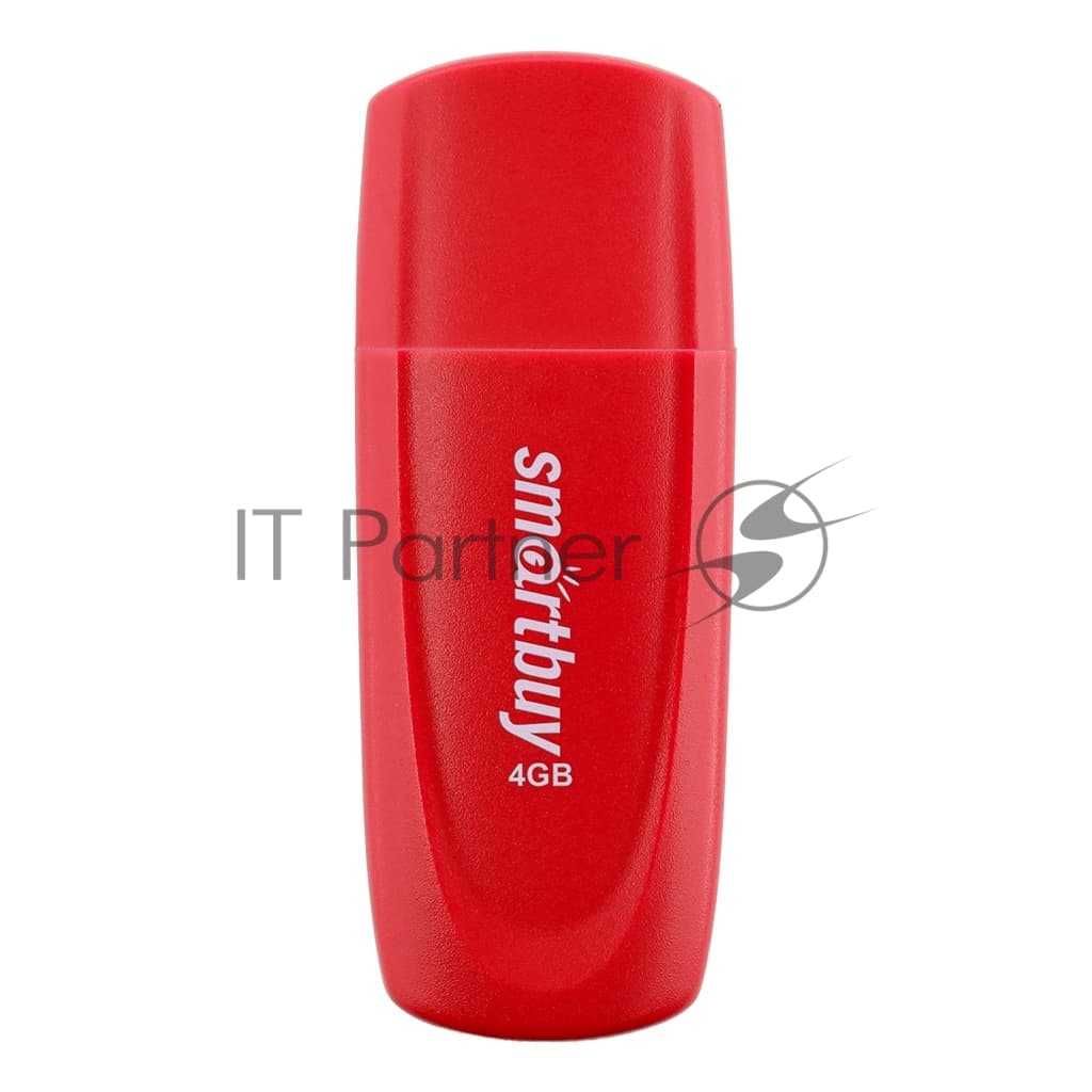 Флешка USB SmartBuy Scout Red (SB004Gb2SCR), 4Gb, USB 2.0, R/W 10/7, красный