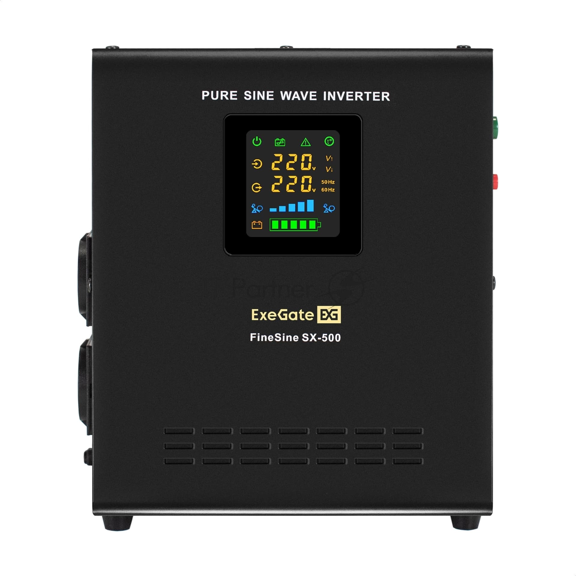 ИБП + батарея ExeGate FineSine SX-500.LCD.AVR.2SH + DTM 1255 (55Ач)