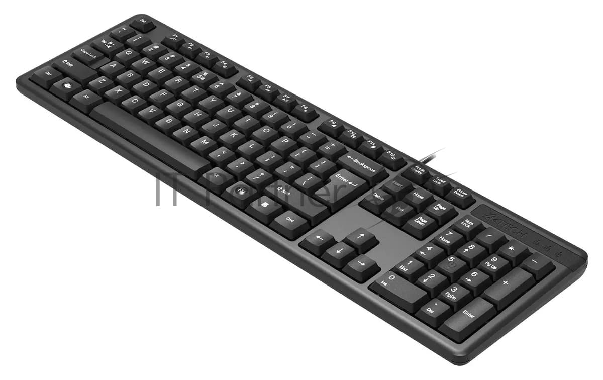 Клавиатура проводная A4TECH KR-3 black (USB, 104 клавиши) (KR-3)
