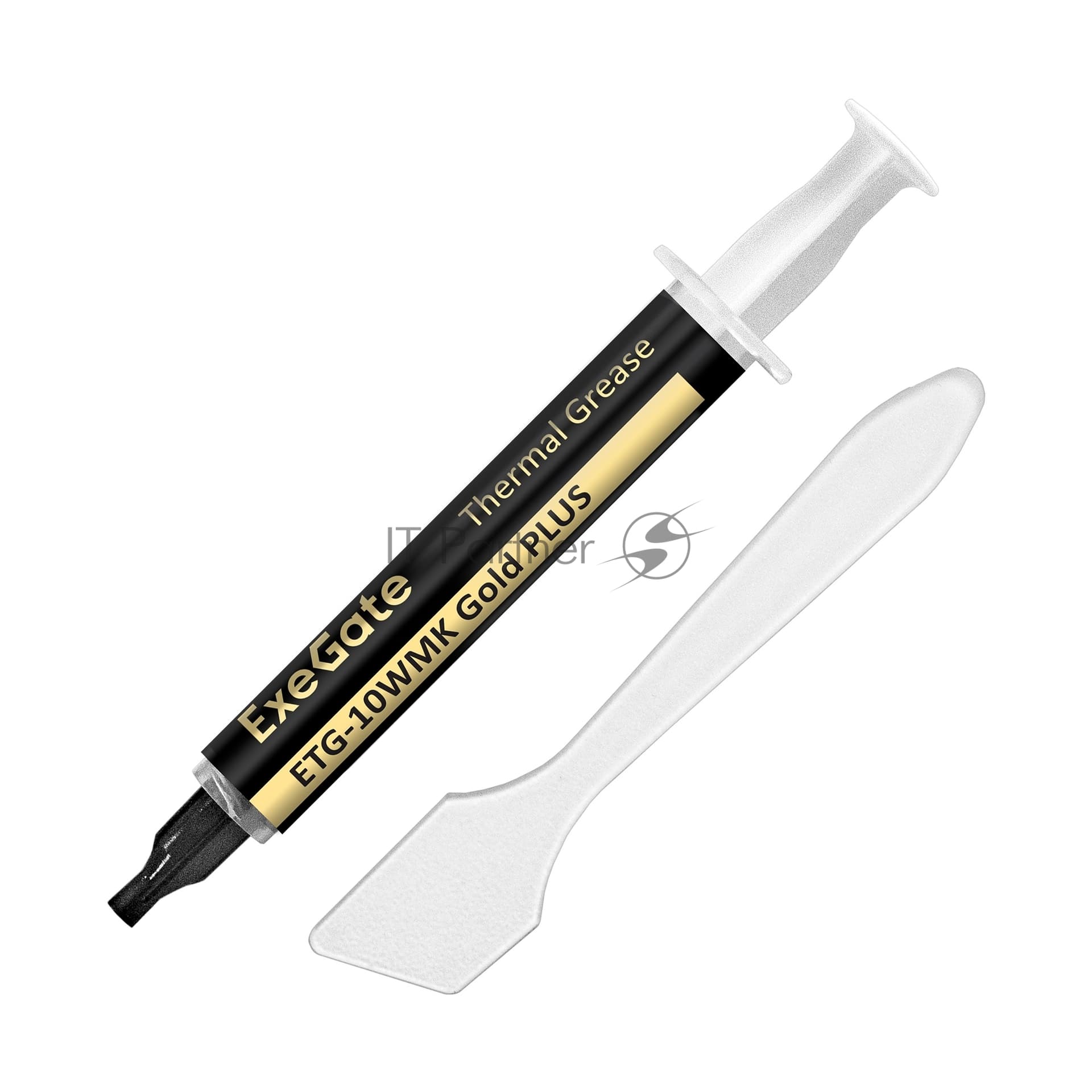 Термопаста ExeGate ETG-10WMK Gold PLUS (10,4 Вт/(м•К), 2г, шприц с лопаткой)