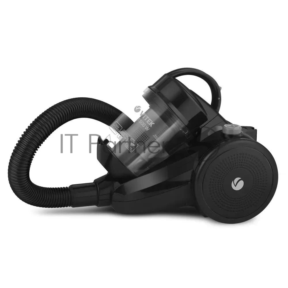 Пылесос Vitek Midnight VT-1839 (MC) черный, 200/1200 Вт, уборка сухая, пылесборник контейнер 1.5 л