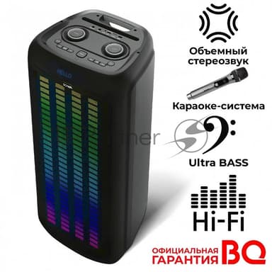Портативная Bluetooth-колонка BQ PBS2010 черный 100 Вт