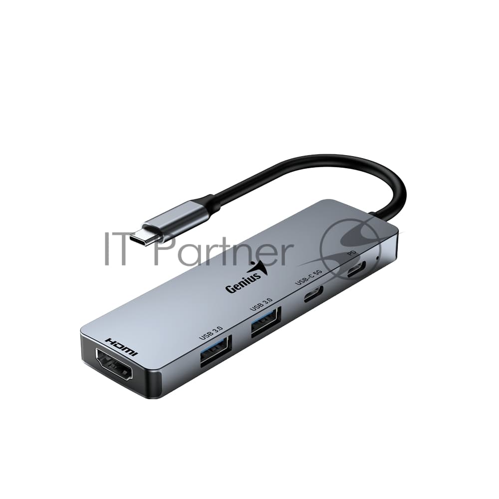 USB-концентратор Genius UH-500, USB Type-C, USB 3.0/HDMI, USB Type-C
