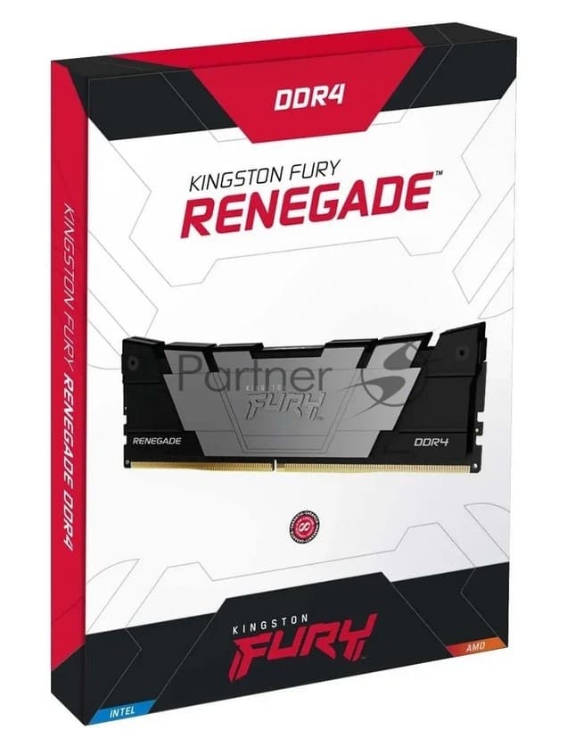 Память оперативная/ Kingston 128GB 3200MT/s DDR4 CL16 DIMM (Kit of 4) FURY Renegade Black