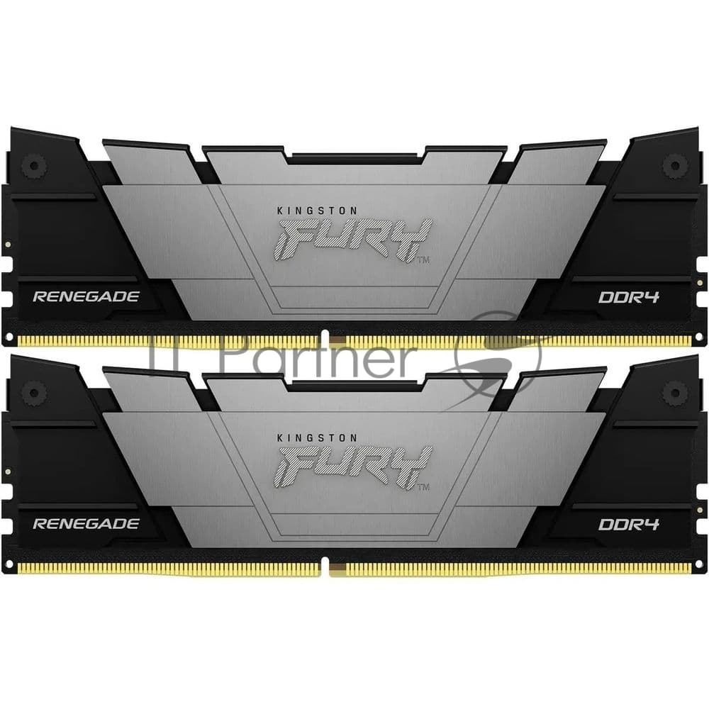 Оперативная память Kingston Fury Renegade, DDR4, 16GB (2x8GB), 4266MHz, CL19, DIMM, с радиатором, черный