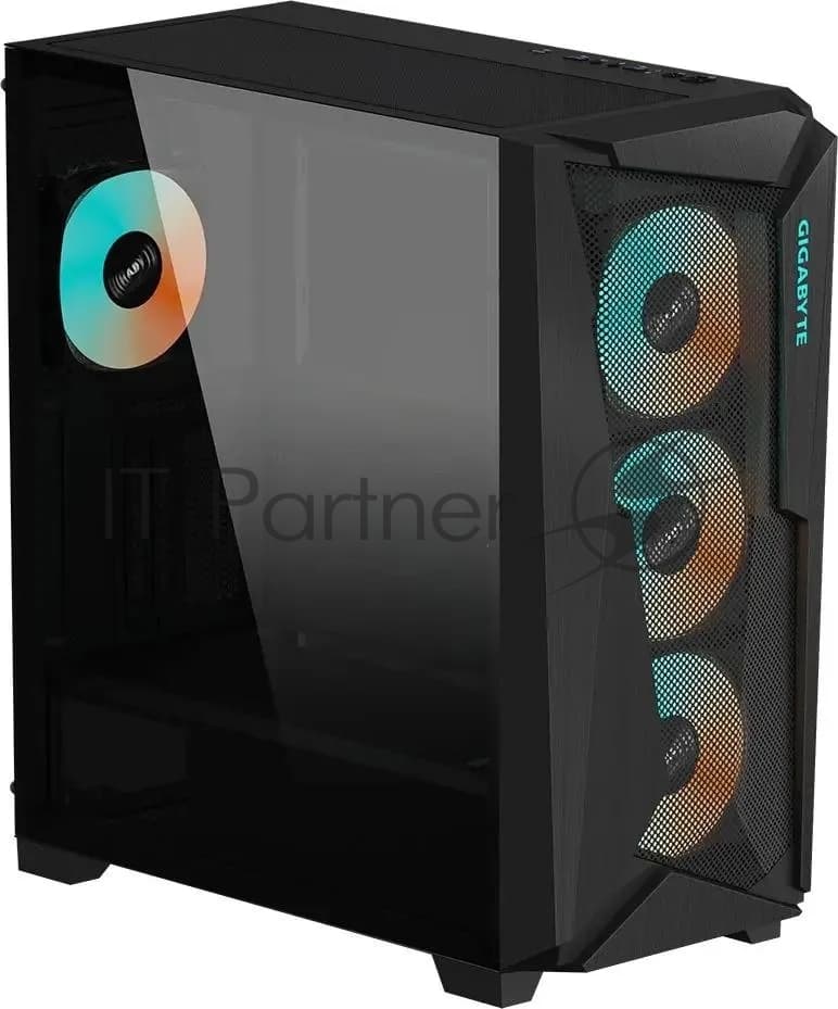 Компьютерный корпус Gigabyte C301G черный без БП ATX 4x120мм 4x140мм 2xUSB 3.0 audio bott PSU