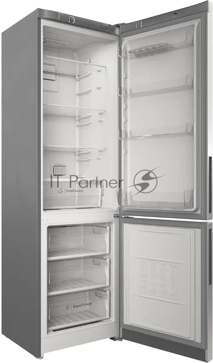 Холодильник Indesit ITS 4200 G серебристый двухкамерный 247/78л морозилка снизу, No Frost