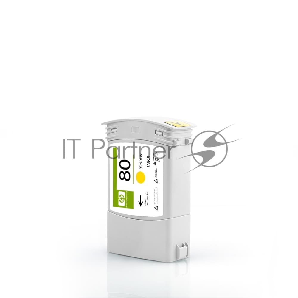 Картридж струйный NVPrint 80 (NV-C4848A) Yellow для HP DesignJet 1050c, 1055см (400 мл)