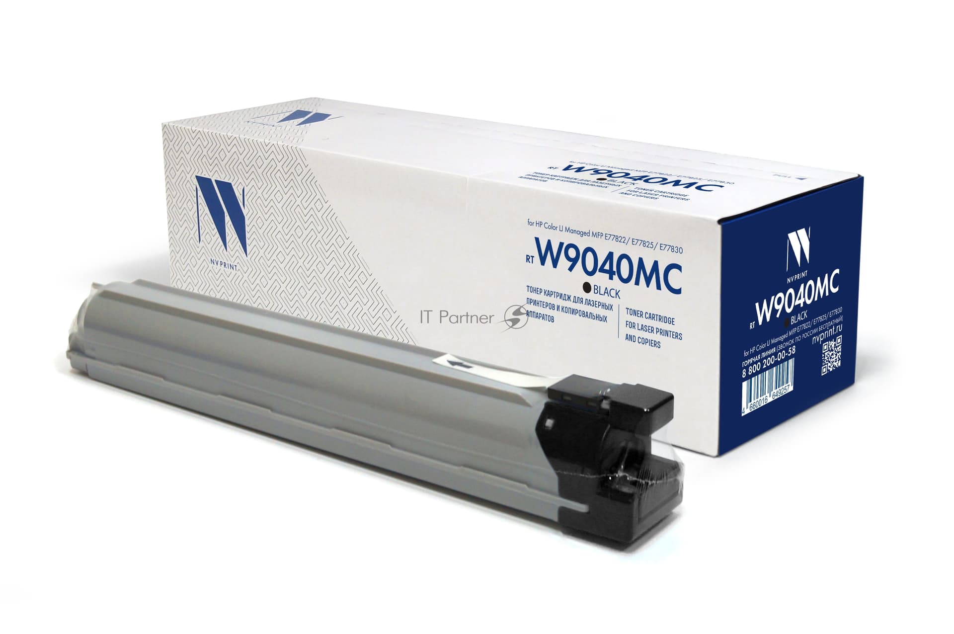 -/ Картридж NVP NV-W9040MC Black для HP Color LJ E77822/E77825/E77830 (34000k)