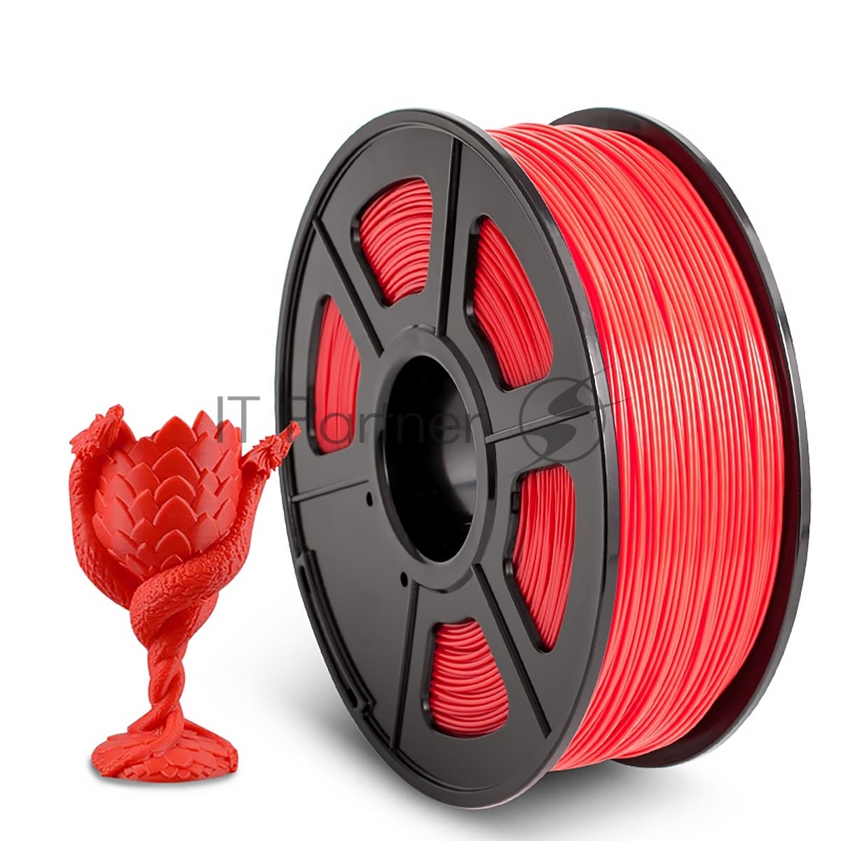 -/ Филамент NVPRINT ABS Red для 3D печати диаметр 1.75мм длина 330 метров масса 1 кг