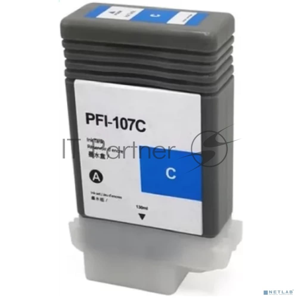 Картридж струйный NVPrint PFI-107C (NV-6706B001) Cyan для Canon imagePROGRAF iPF670/680/770 (130 мл)