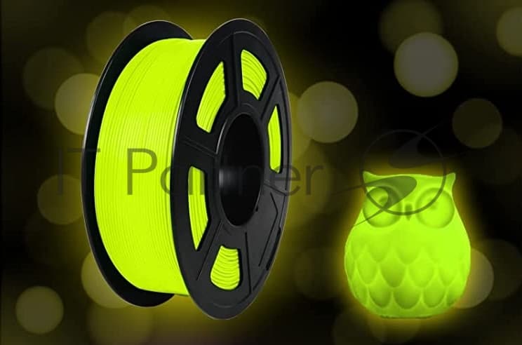 -/ Филамент NVPRINT PLA Noctilucent (Glow In the Dark) Yellow для 3D печати диаметр 1.75мм длина 330 метров масса 1 кг