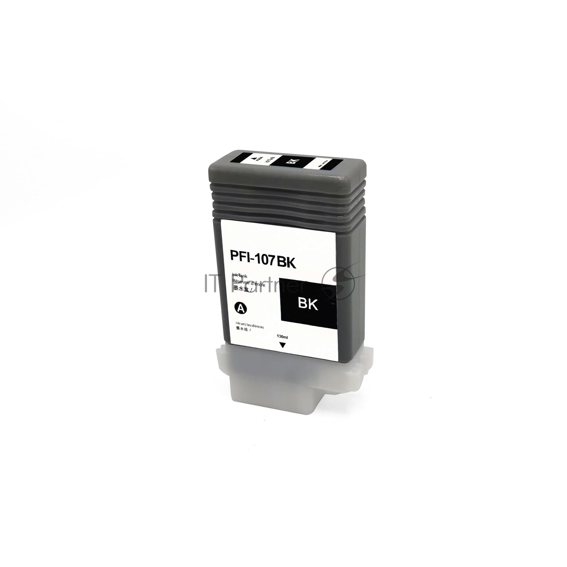 -/ Струйный картридж NV Print PFI-107BK (NV-6705B001) Black для Canon imagePROGRAF iPF670/680/770 (130 мл) совместимый
