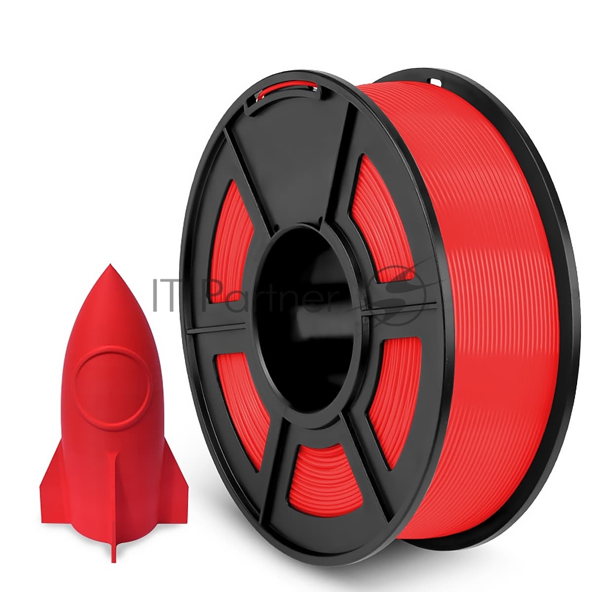 -/ Филамент NVPRINT PLA+ Red для 3D печати диаметр 1.75мм длина 330 метров масса 1 кг