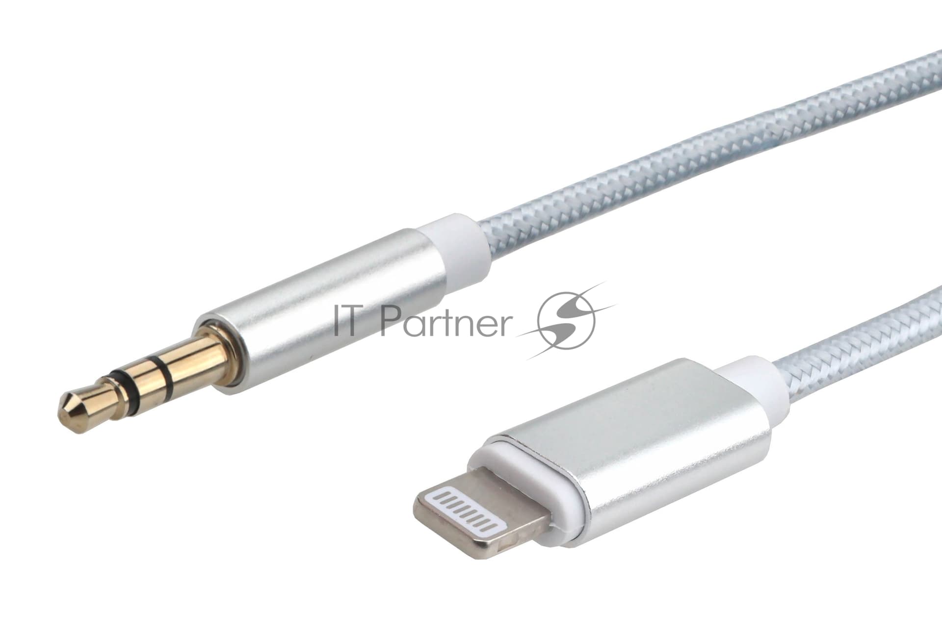 Кабель-переходник USB Cablexpert CCAB-AP35M-1M-W, Lightning/Jack3.5, Mobile, 1м, белый, коробка
