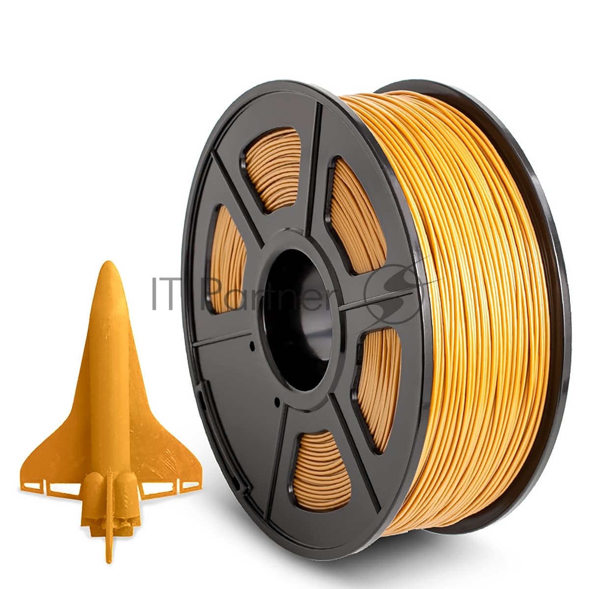 -/ Филамент NVPRINT ABS Gold для 3D печати диаметр 1.75мм длина 330 метров масса 1 кг