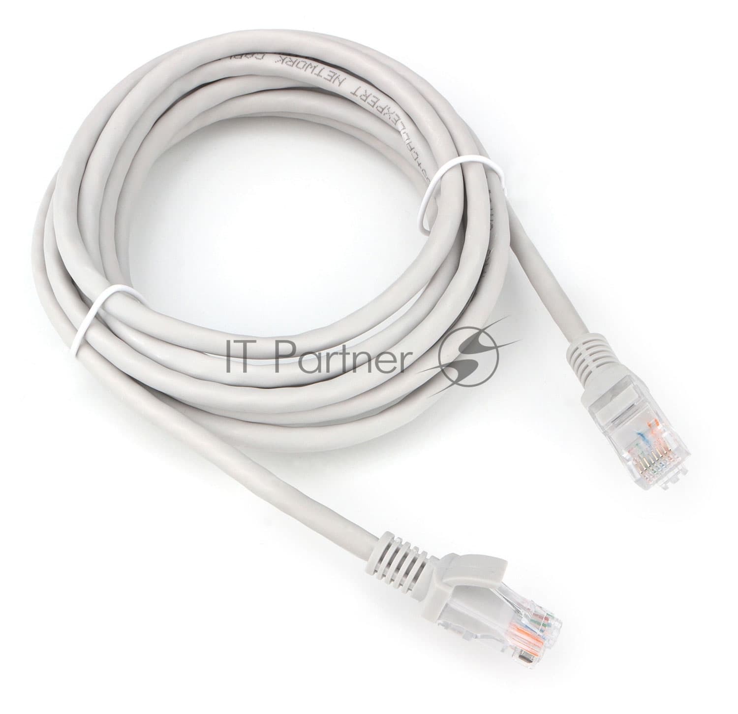 Патч-корд LSZH UTP Cablexpert PP31-3M cat.5e, 3м, литой, многожильный, серый