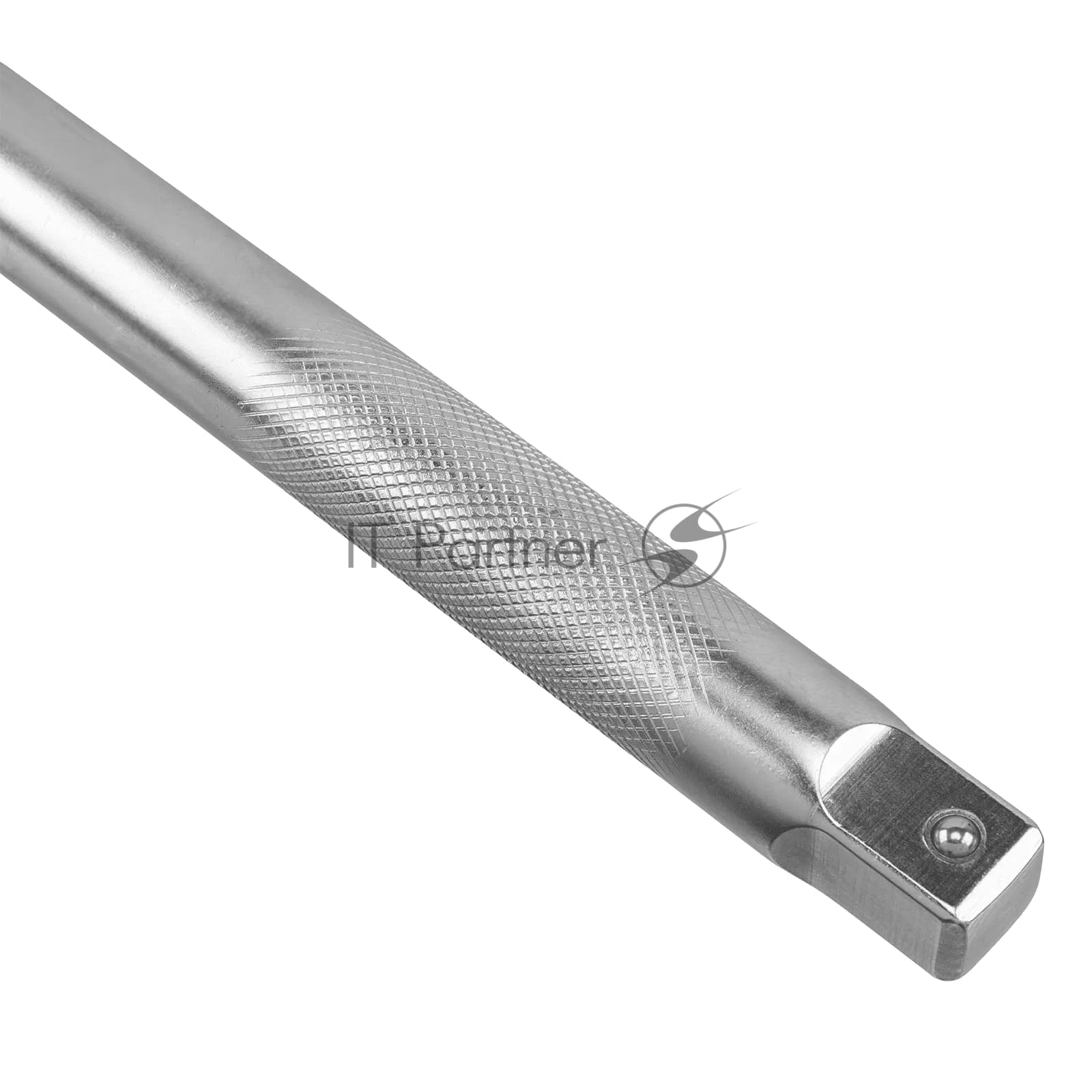 Вороток Г-образный Denzel 450x150 мм, квадрат 3/4", CrV, матовый хром