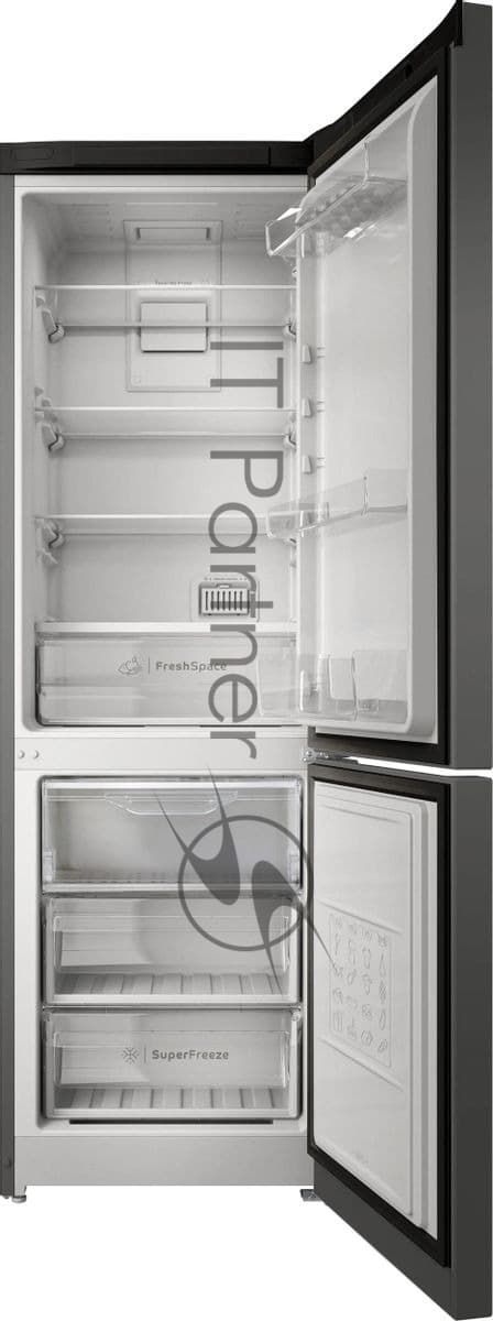 Холодильник Indesit ITS 5180 NG, темно-серый, двухкамерный 220/78л морозилка снизу, No Frost