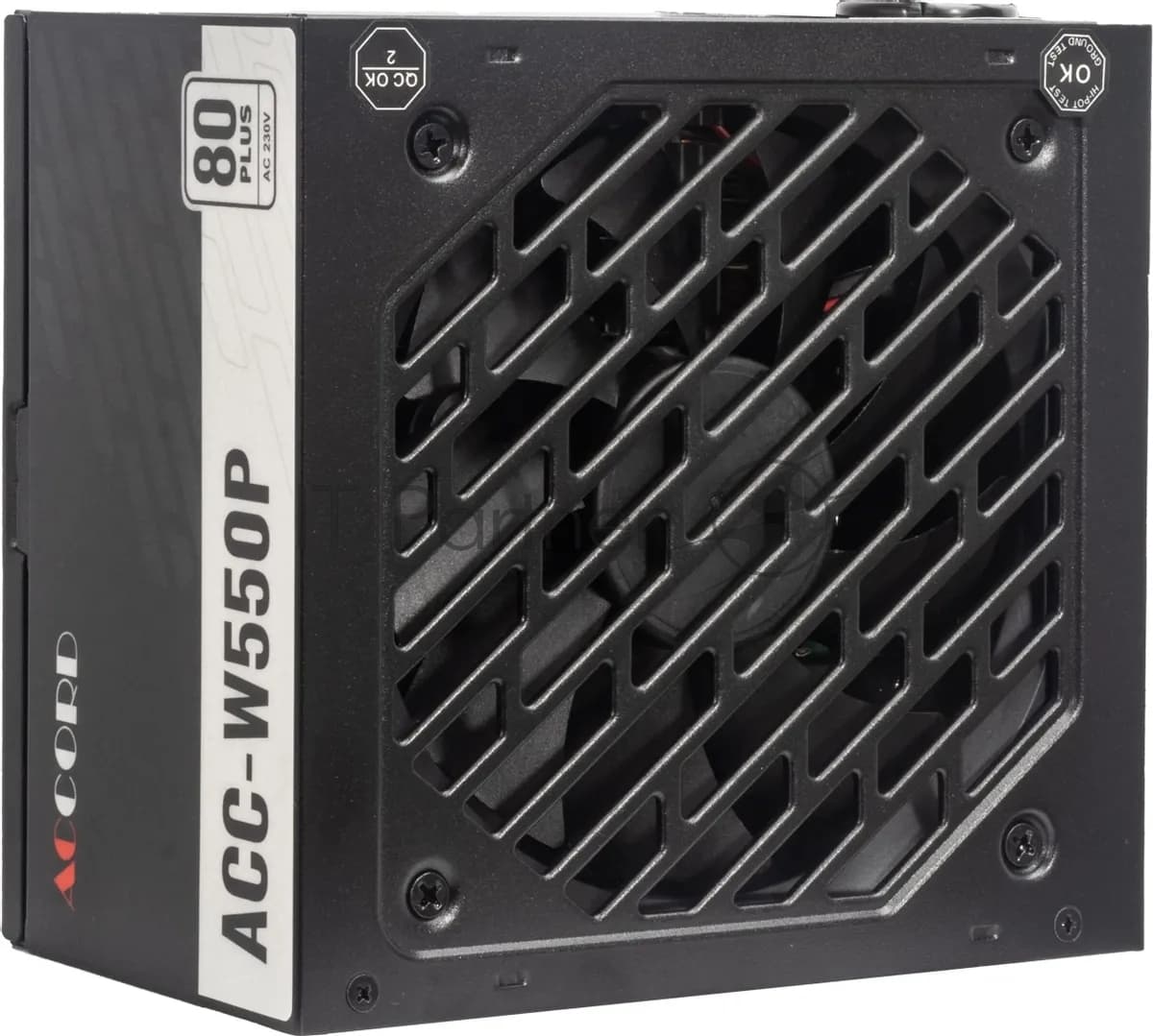 Блок питания Accord ACC-W600P, 600Вт, 80 PLUS WHITE, 120мм, черный