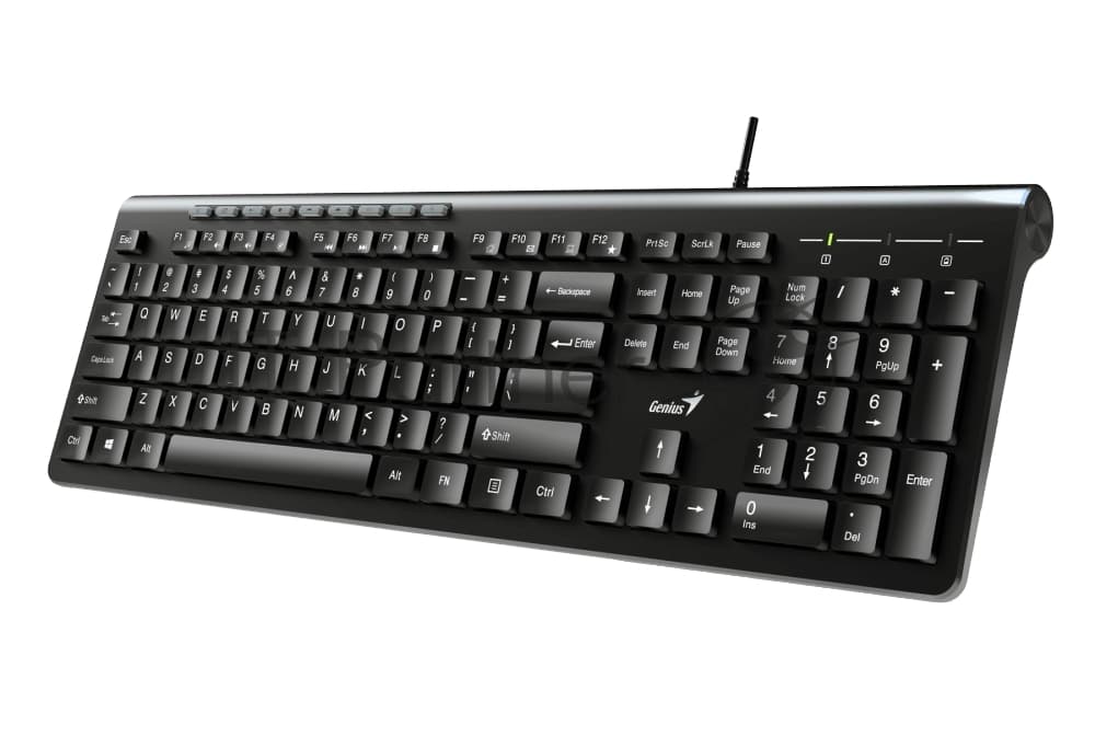 Клавиатура проводная Genius SlimStar 230II 31310048402, USB, черный