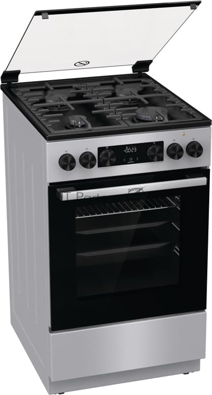 Плита Комбинированная Gorenje GK5C41SF серый (стеклянная крышка) реш.чугун