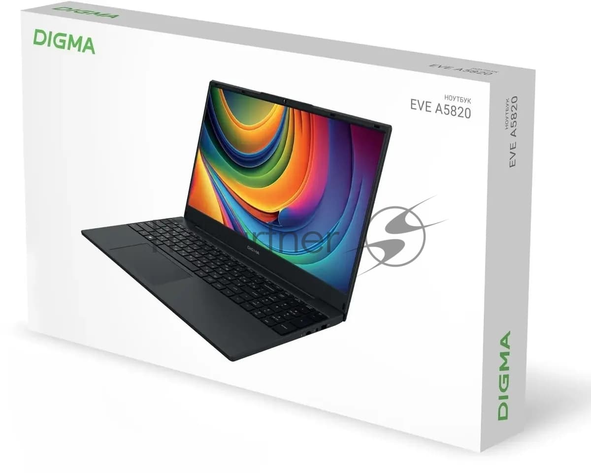 Ноутбук Digma EVE A5820 Ryzen 3 3200U 8Gb SSD 256Gb AMD Radeon 15.6" IPS FHD (1920x1080) Windows 11 Professional черный WiFi BT Cam 4500mAh (DN15R3-8CXW02)