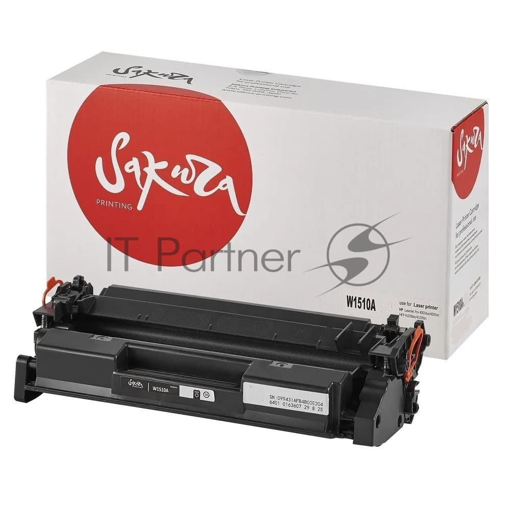Картридж лазерный Sakura W1510X для HP LaserJet Pro 4003, 4103, черный, 9700 к.