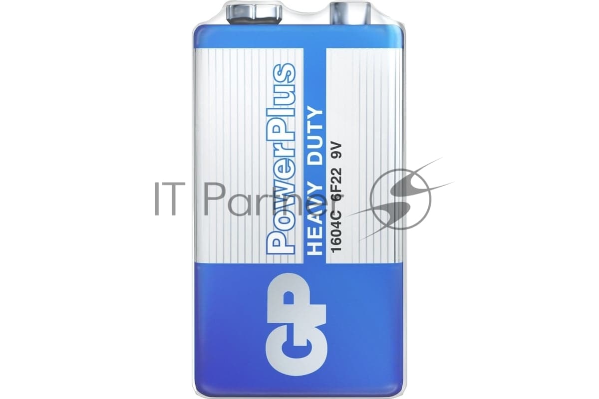 Солевая батарейка GP PowerPlus 9V Крона - 1 шт. в пленке