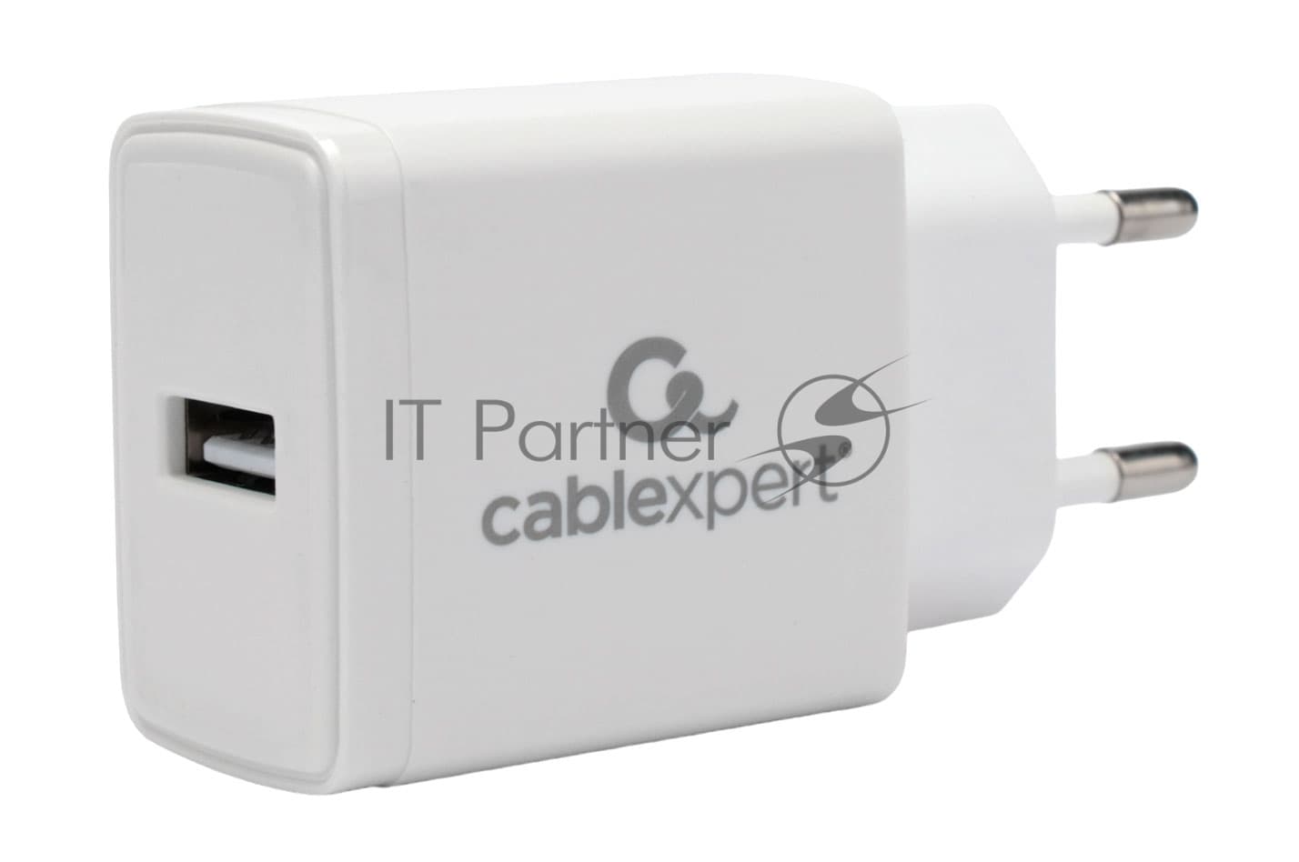 Сетевое зарядное устройство Cablexpert MP3A-PC-38 100/220V - 5V USB 1 порт, 2A, белый