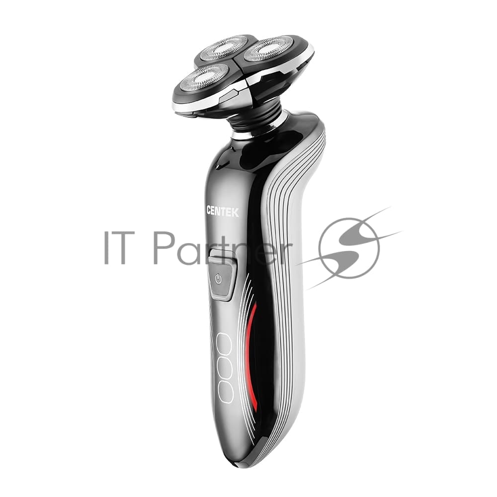 Электробритва Centek CT-2159 (черн/хром) 3 плавающие головки, аккумулятор+работа от сети, Li-Ion600мА·ч