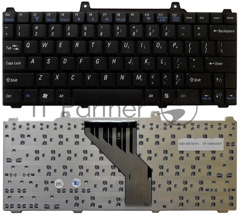 Клавиатура для ноутбука Dell Inspiron 700M 710M черная