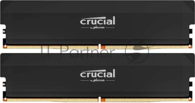 Оперативная память Crucial, DDR5, 32GB (2x16GB), 6000 MHz, CL36, с радиатором, черный