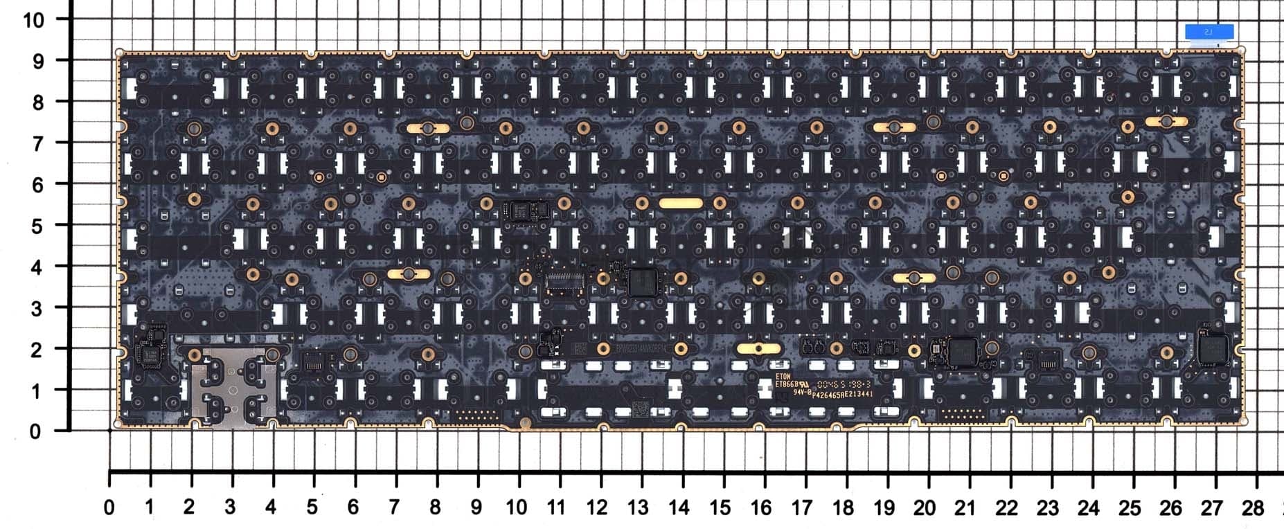 Клавиатура для ноутбука Apple MacBook Pro Retina 13" A1989 15" A1990 2018 плоский Enter черная