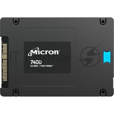 Накопитель SSD Micron 7400 Pro, 3840Gb, 2.5", U.3, PCIe 4.0 x4, NVMe, R/W 6600/3500